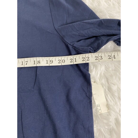 Amazon Essentials T-Shirt Top Women's Classic Fit Long Sleeve Navy Blue Size XL - Picture 6 of 10
